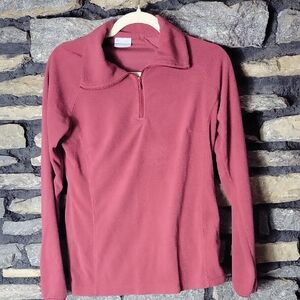 Columbia Women's Quarter-Zip Fleece Top Size Small